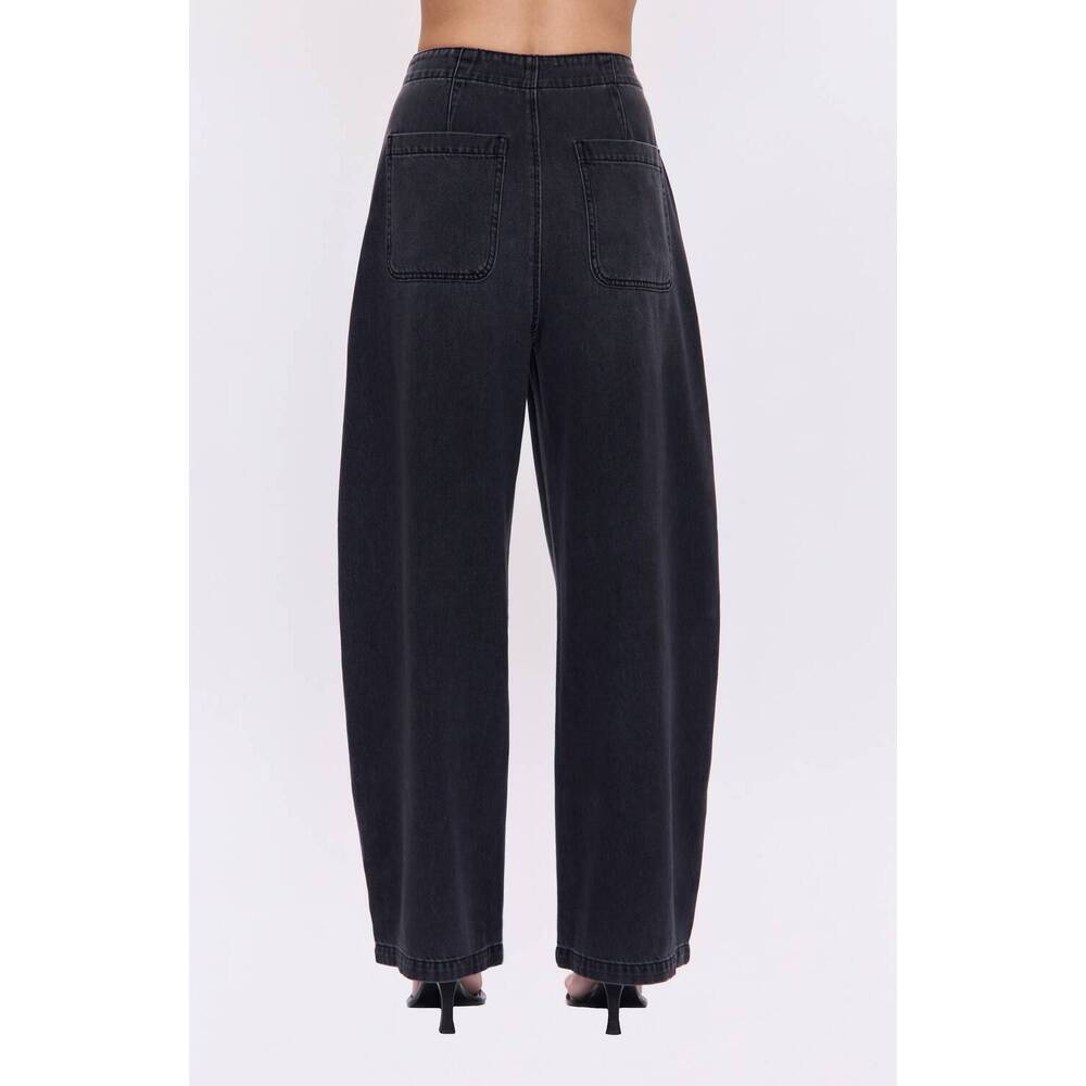 NEW PISTOLA lottie high rise bowed-leg jeans in zen - Picture 3 of 5